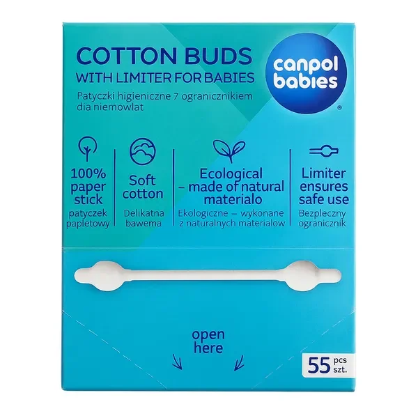 Patyczki higieniczne dla niemowląt 55 szt. [Canpol] - Canpol