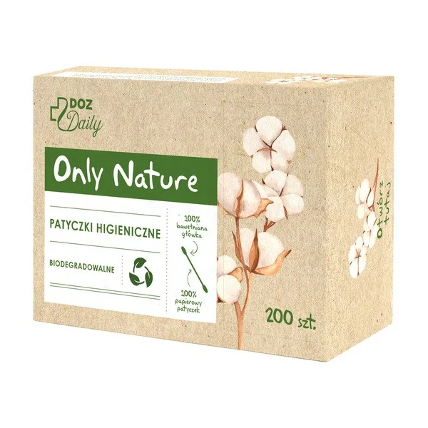 Patyczki higieniczne Only Nature 200 szt. [DOZ Daily] - DOZ Daily