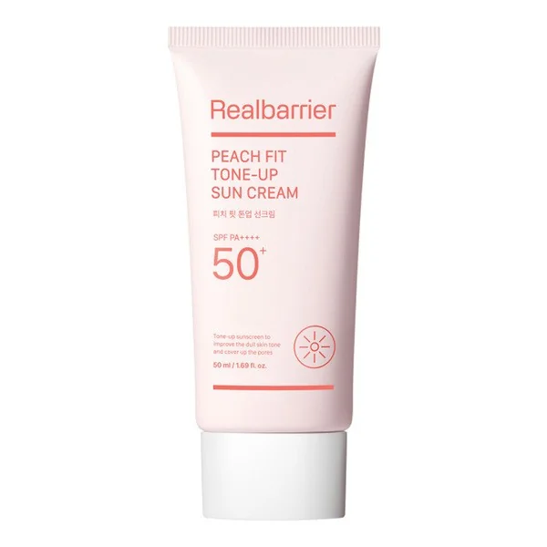 Peach Fit Tone-Up Sun Cream SPF50+ PA++++ 50ml [Real Barrier] - Real Barrier