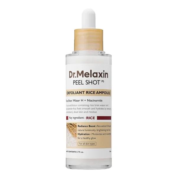 Peel Shot Exfol White Rice Ampoule złuszczająca ampułka z ekstraktem z białego ryżu 80ml [Dr.Melaxin] - Dr.Melaxin