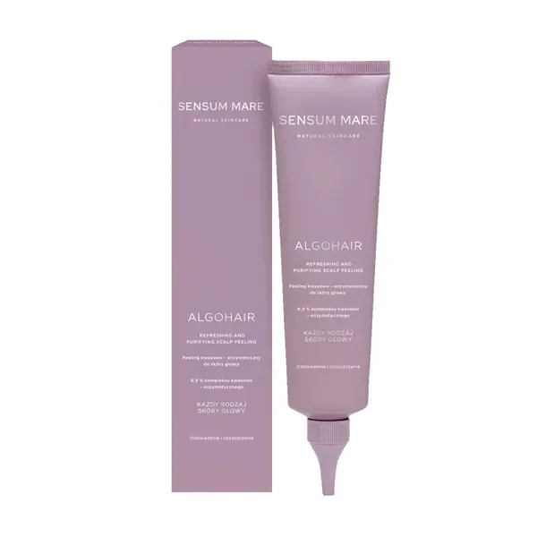 Peeling kwasowo-enzymatyczny do skóry głowy 150ml [Algohair] - Sensum Mare Natural Skincare