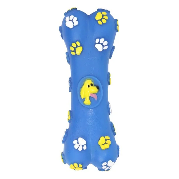 Pet Nova Kość winylowa zabawka dla psa niebieska 15 cm - Pet Nova