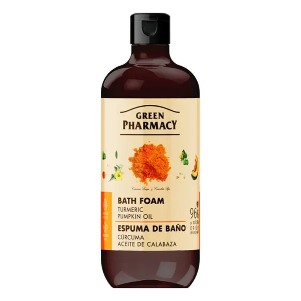 Pianka do kąpieli kurkuma i olejek dyniowy 500ml [Green Pharmacy] - Green Pharmacy