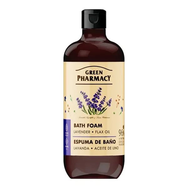 Pianka do kąpieli lawenda i olej lniany 500ml [Green Pharmacy] - Green Pharmacy