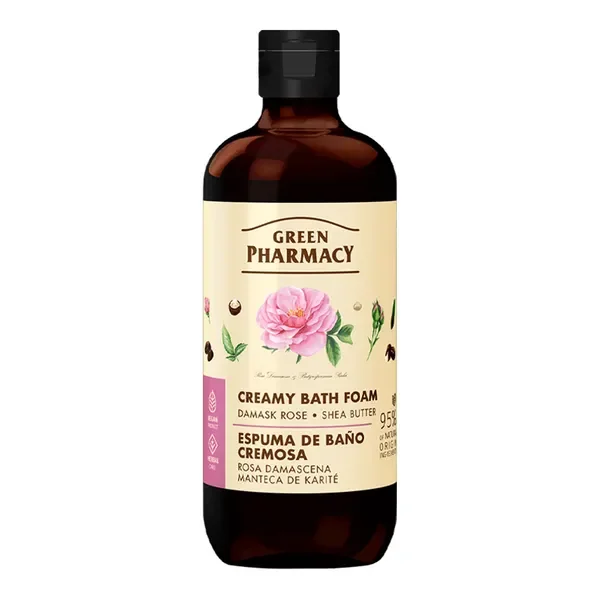 Pianka do kąpieli róża damasceńska i masło shea 500ml [Green Pharmacy] - Green Pharmacy