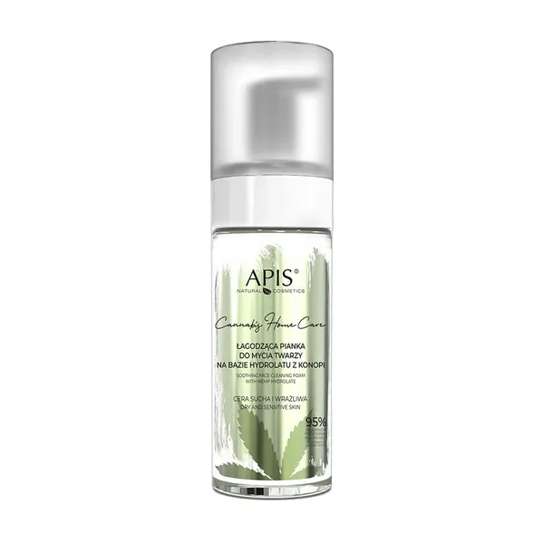 Pianka łagodząca do mycia twarzy Cannabis Home Care 150ml [Apis] - Apis