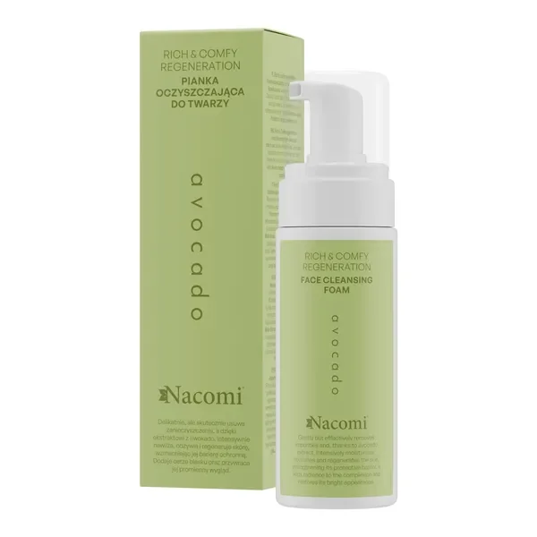 Pianka oczyszczająca do twarzy Avocado 150 ml [Nacomi] - Nacomi