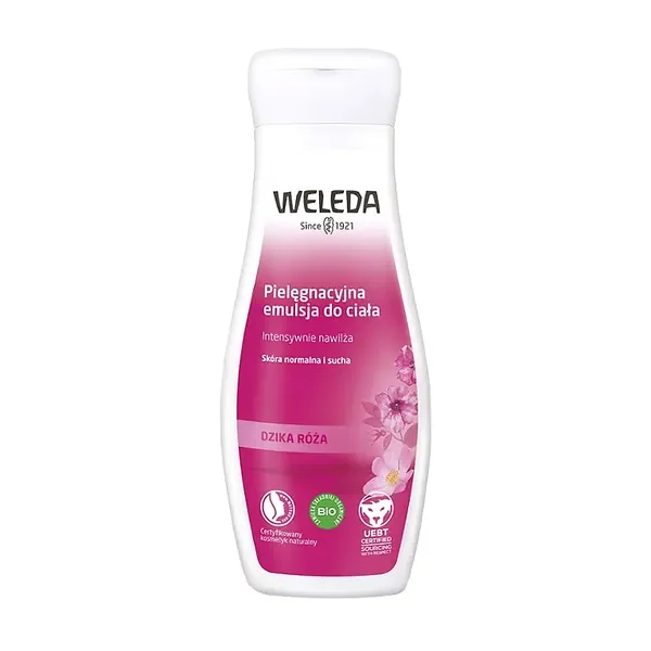 Pielęgnacyjna emulsja do ciała z dziką różą 200ml [Weleda] - Weleda