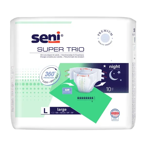 Pieluchomajtki dla dorosłych rozmiar L 10 szt [Seni] - Seni