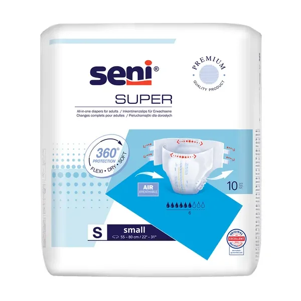 Pieluchomajtki dla dorosłych rozmiar S 10 szt. [Seni] - Seni