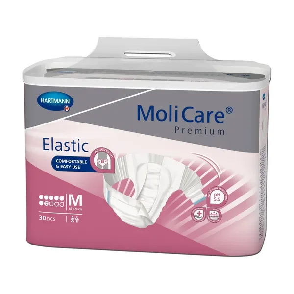 Pieluchomajtki Premium Elastic 7K rozmiar M 30 szt [MoliCare] - MoliCare