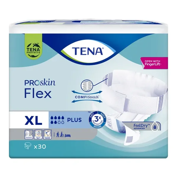 Pieluchomajtki ProSkin Flex Plus XL 30 szt. [TENA] - TENA