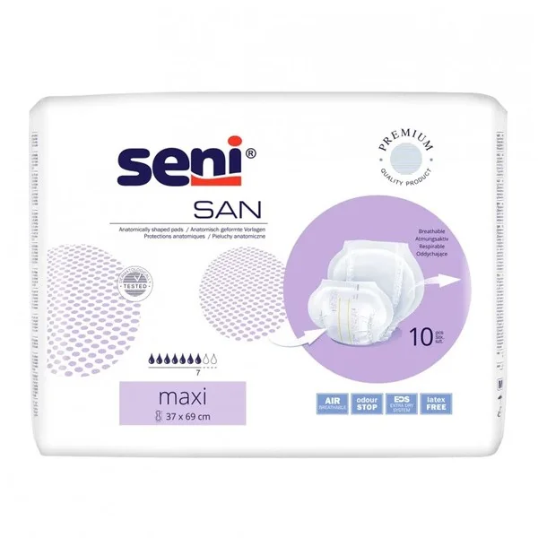 Pieluchy anatomiczne Maxi 10 szt. [Seni] - Seni