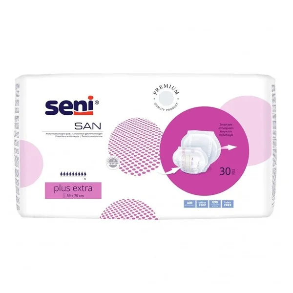 Pieluchy anatomiczne San Seni Plus Extra 30 szt. [Seni] - Seni