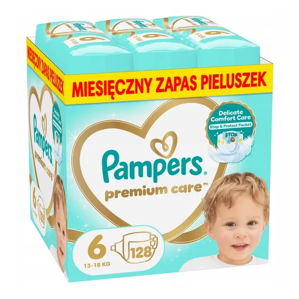 Pieluszki Premium Care 6 (13-18kg) 128 szt. [Pampers] - Pampers