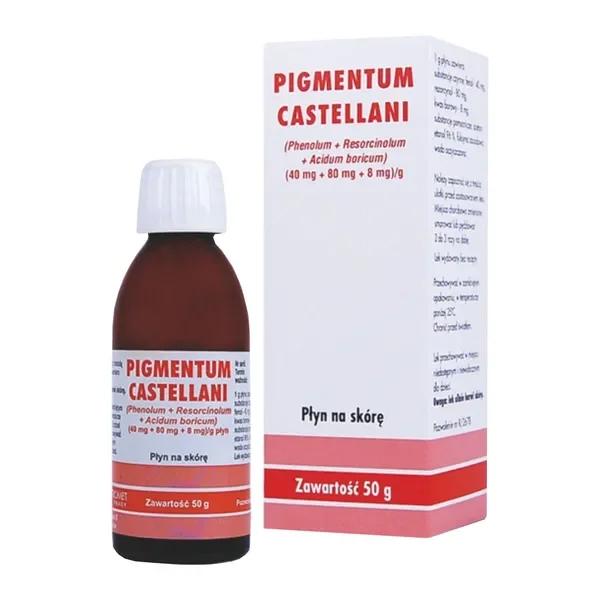 Pigmentum Castellani płyn na skórę 50 g [CHEMA-ELEKTROMET] - CHEMA-ELEKTROMET