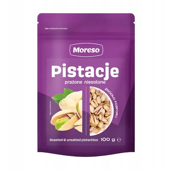 Pistacje prażone niesolone 100g [Moreso] - Moreso