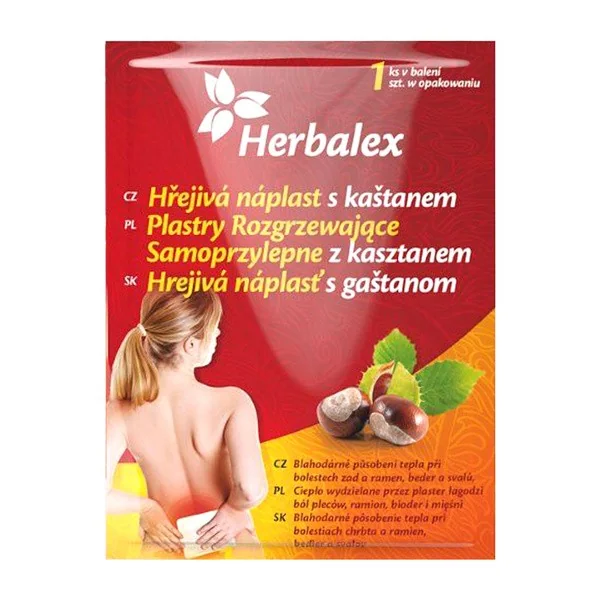 Plaster rozgrzewający z wyciągiem z kasztanowca 1 szt. [Herbalex] - Herbalex