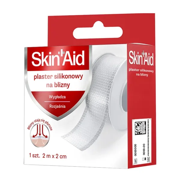 Plaster silikonowy na blizny 2m x 2cm [Skin Aid] - Skin Aid