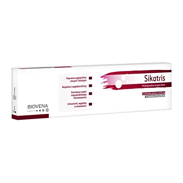 Plaster silikonowy na blizny 5cm x 30cm 5szt [Sikatris] - Sikatris