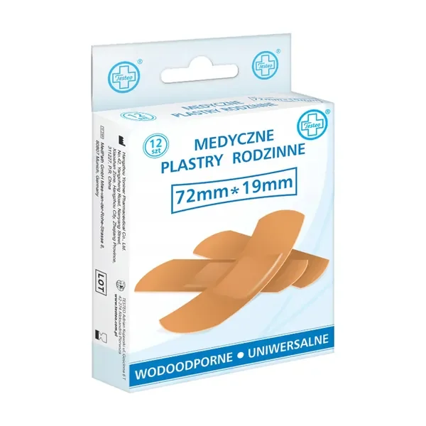 Plastry medyczne wodoodporne 12 szt. [TESTEO] - TESTEO