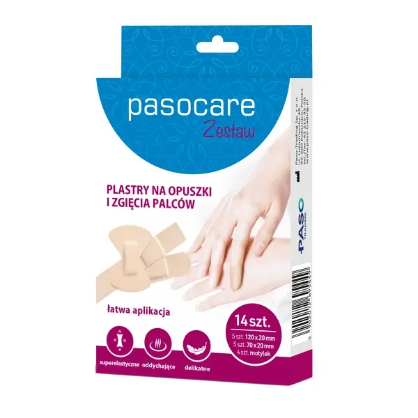 Plastry na opuszki i zgięcia palców 14 szt. [Pasocare] - Pasocare