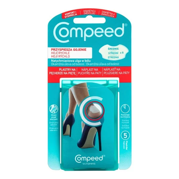 Plastry na pęcherze na piętę dla kobiet 5 szt. [Compeed] - Compeed