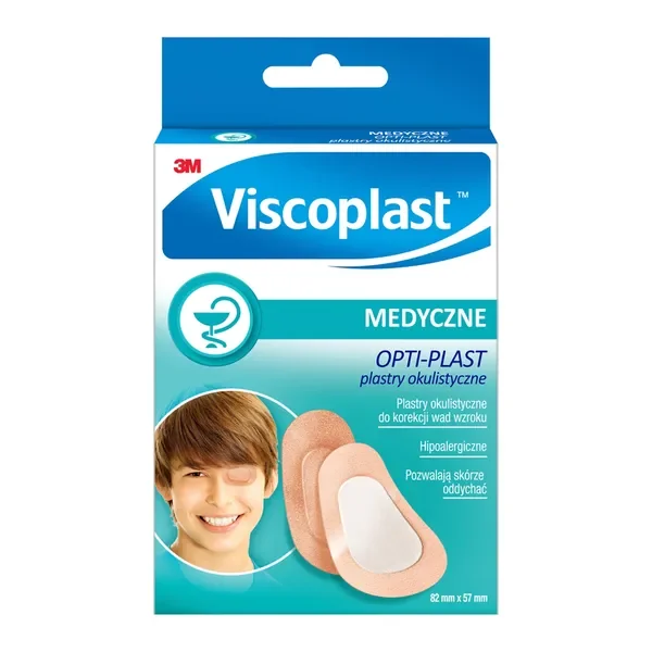 Plastry okulistyczne 82mm x 57mm 10szt [Viscoplast] - Viscoplast