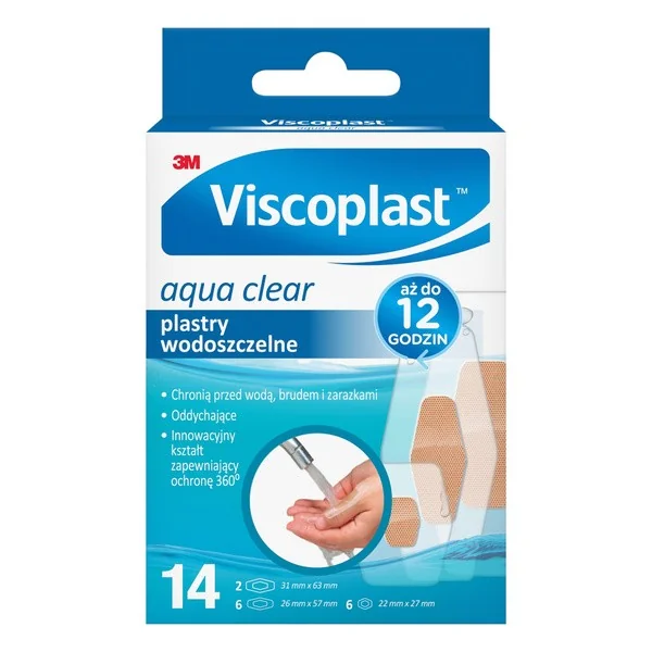 Plastry wodoszczelne Aqua Clear 14 szt. [Viscoplast] - Viscoplast