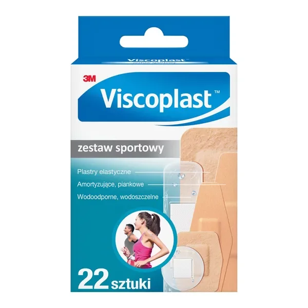 Plastry z opatrunkiem Zestaw Sportowy 22 szt. [Viscoplast] - Viscoplast