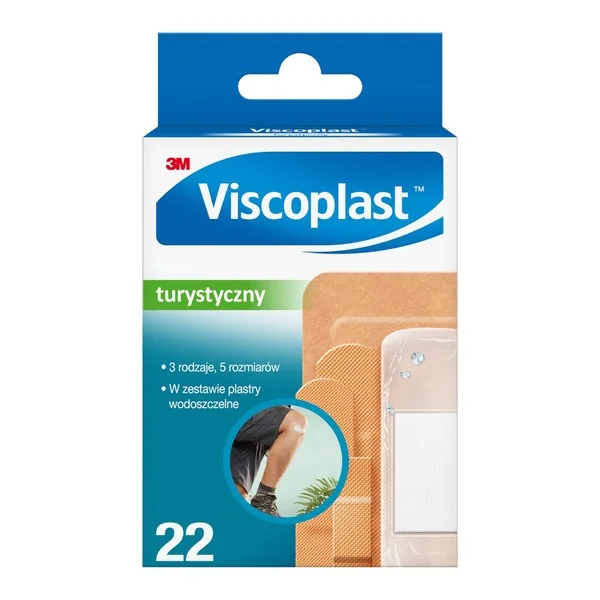 Plastry z opatrunkiem Zestaw Turystyczny 22 szt. [Viscoplast] - Viscoplast