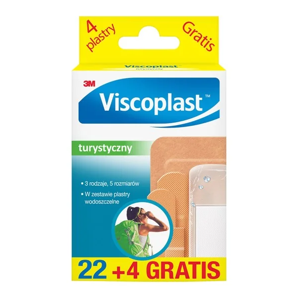 Plastry z opatrunkiem Zestaw Turystyczny 26 szt. [Viscoplast] - Viscoplast