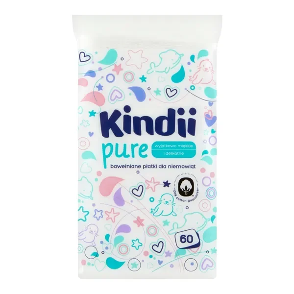 Płatki bawełniane dla niemowląt 60 szt. [Kindii] - Kindii