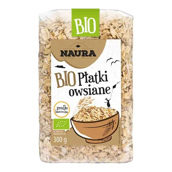 Płatki owsiane BIO 300g [Naura] - Naura