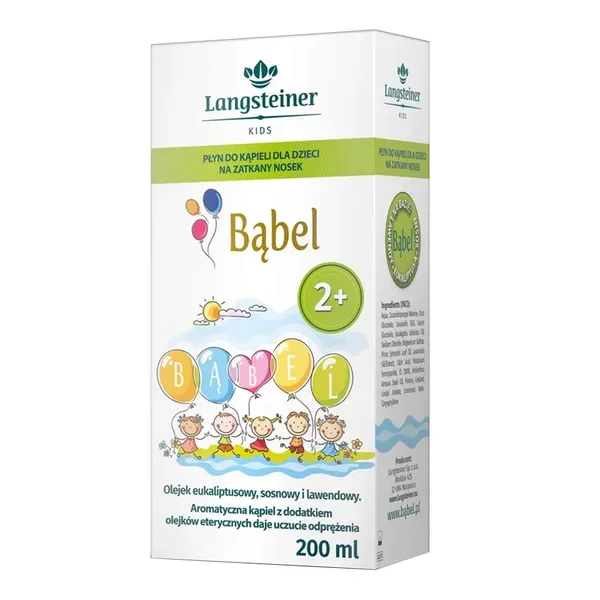 Płyn do kąpieli na zatkany nosek dla dzieci 200ml [Bąbel] - Bąbel