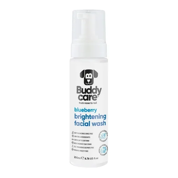 Płyn do mycia pyska dla psów rozjaśniający blueberry 200ml [Buddycare] - Buddycare