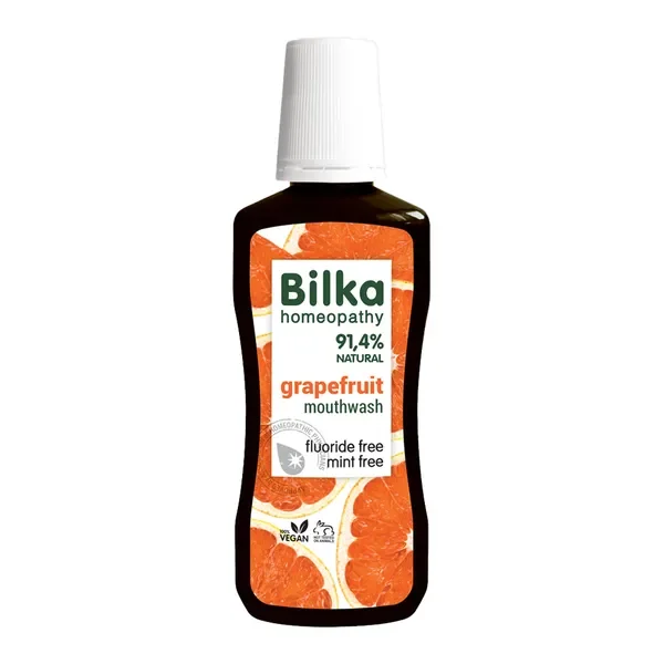 Płyn do płukania jamy ustnej grejpfrut bez fluoru 250ml [Bilka Homeopathy] - Bilka Homeopathy