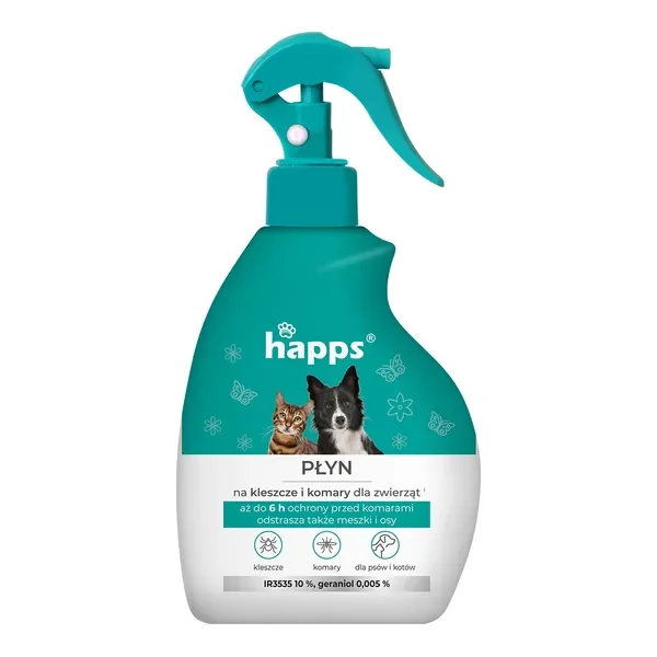 Płyn na kleszcze i komary dla zwierząt 200ml [Happs] - Happs