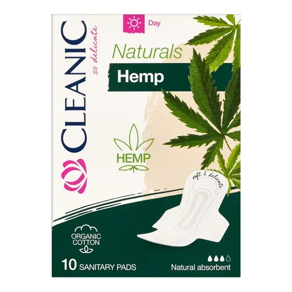 Podpaski higieniczne Organic Cotton&Hemp day 10 szt. [Cleanic] - Cleanic