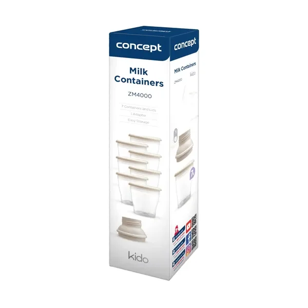 Pojemniki do przechowywania pokarmu 180ml 7szt [Concept] - Concept