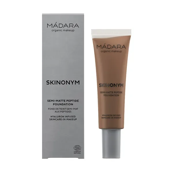 Półmatowy podkład peptydowy #90 Chestnut 30ml [Skinonym] - Skinonym