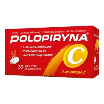 Polopiryna C 500mg+200mg 10 tabletek [POLPHARMA] - POLPHARMA