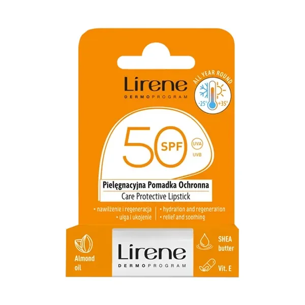 Pomadka ochronna SPF 50 4,6g [Lirene] - Lirene