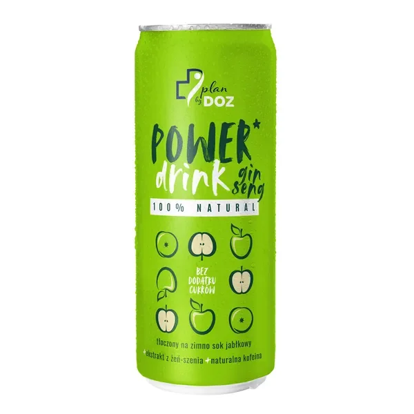 Power Drink Ginseng 100% Natural napój gazowany 250ml [Plan By DOZ] - Plan By DOZ