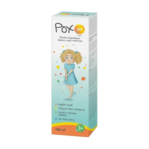 PoxOUT pianka łagodząca objawy ospy wietrznej 100 ml - PoxOUT