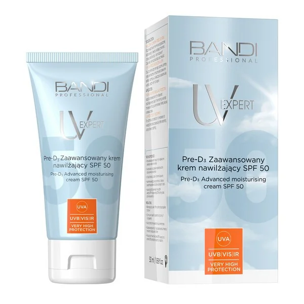 Pre-D3 Zaawansowany krem nawilżający SPF 50 50ml [Bandi] - Bandi Professional