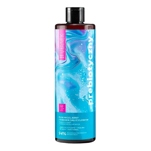 Prebiotyczny płyn micelarny z kwasem salicylowym 400ml [Vianek] - Vianek