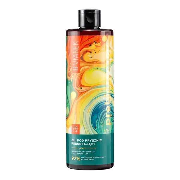 Prebiotyczny żel pod prysznic pobudzający 400ml [Vianek] - Vianek