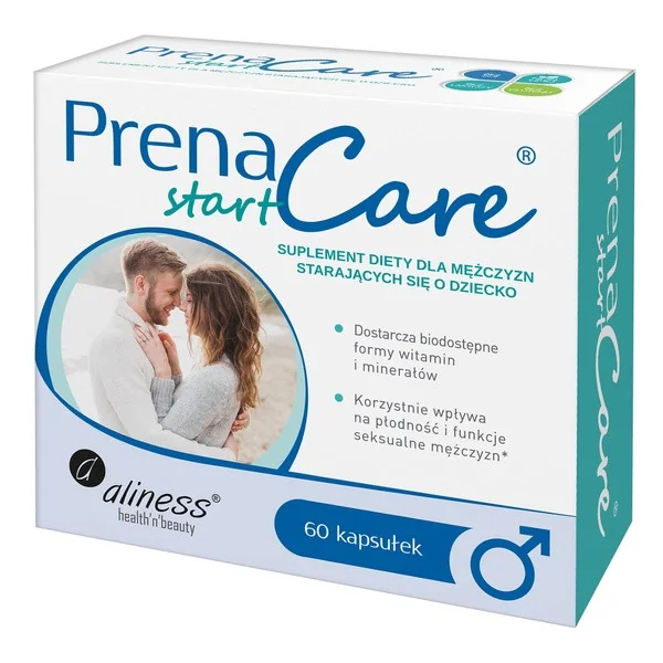 PrenaCare Start dla mężczyzn 60 kapsułek [Aliness] - Aliness Health'N'Beauty