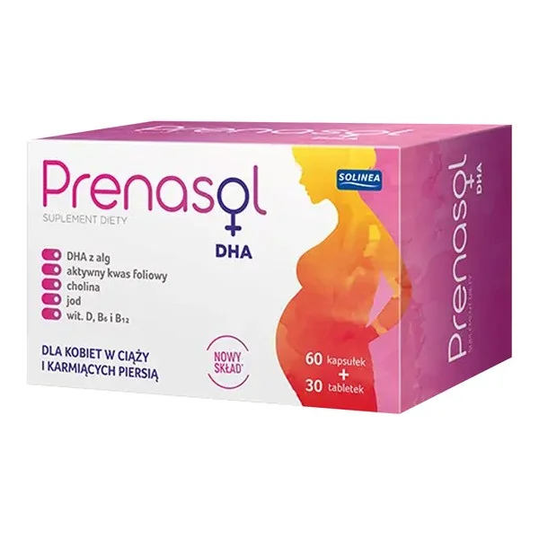 Prenasol Kompleks witamin dla ciąży 60 kapsułek + 30 tabletek [Solinea] - Solinea